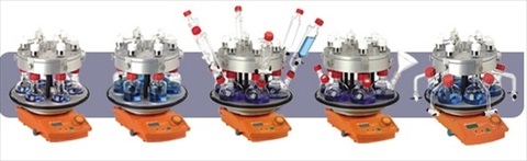 Carousel 6 Place Reaction Station
